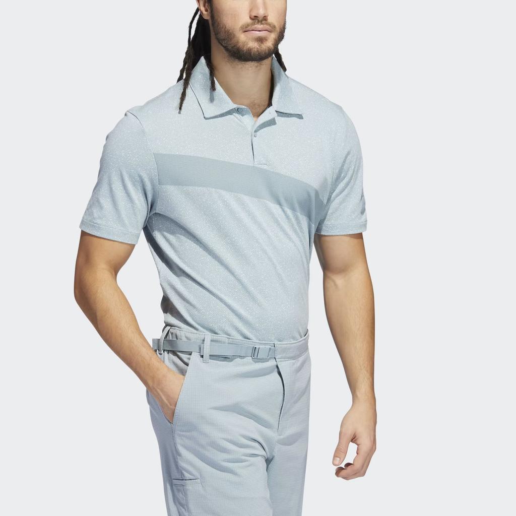 Adidas Adicross Golf Однотонная Повседневная Футболка-поло Мужская Футболки-поло Светло-голубой HA0592