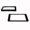 ALLPARTS Humbucker Pickup Escutcheon Set, Curved Bottom, Front and Rear, Black, PC-0733-023