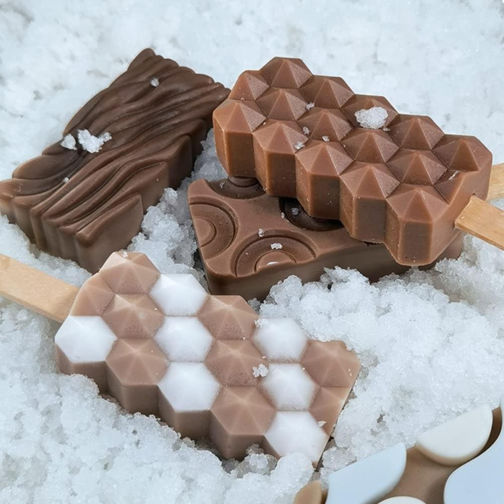 Силиконовая форма для мороженого, 4 ячейки, форма для эскимо, DIY форма для мороженого для замороженного десерта, эскимо