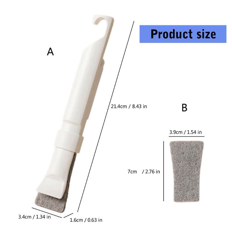 Small Space Scrubbers Crevices Brush NonAbrasive Cleaning Tool For Stubborn Grime In Tile Corner Drain Openings Tight Gaps