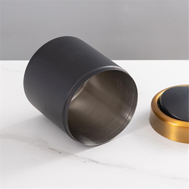 Мини-мусорное ведро, экономящее место, из матовой нержавеющей стали, для использования на столешнице на кухнях и в офисах, контейнер для отходов