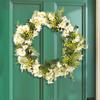 Spring Wreath Artificial Daisys Wreath with Flower Summer Wreath for Front Door Wall Window Party Festival Wedding Decors