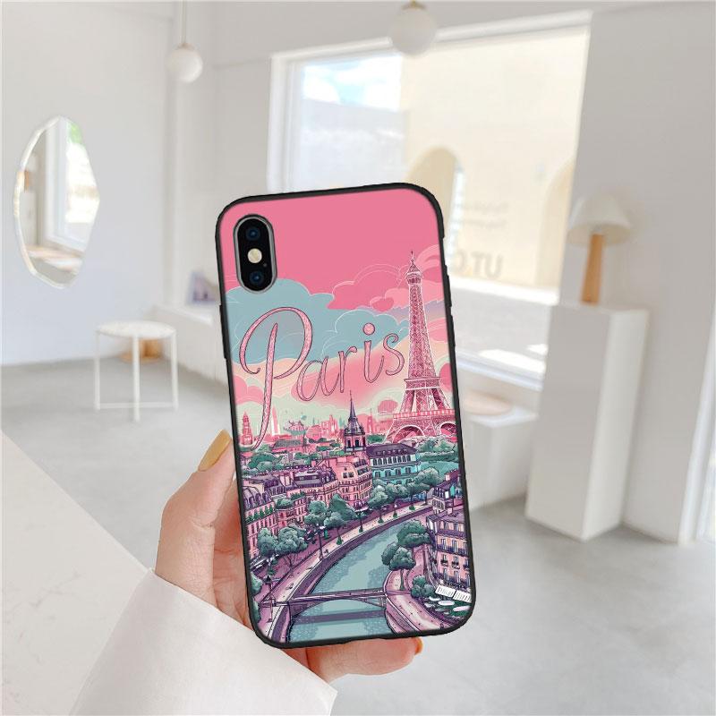 PP35 France Paris Eiffel tower Phone Case for OPPO A40 A60 A80 A15 A16 A16K A12 A17 A17K A54 A54S A53 A53S A55 A56 A57 A98 F23