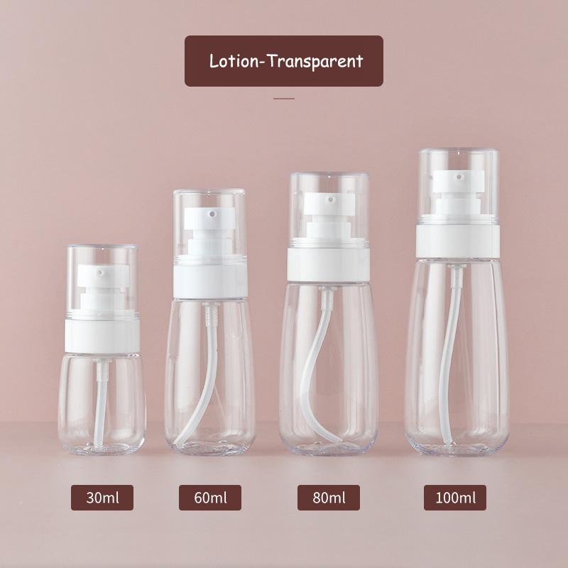 30/60/80/100ml Spray Lotion Bottle Perfume Sub-bottling PET Empty Makeup Liquid Aromatherapy Refillable Travel Portable