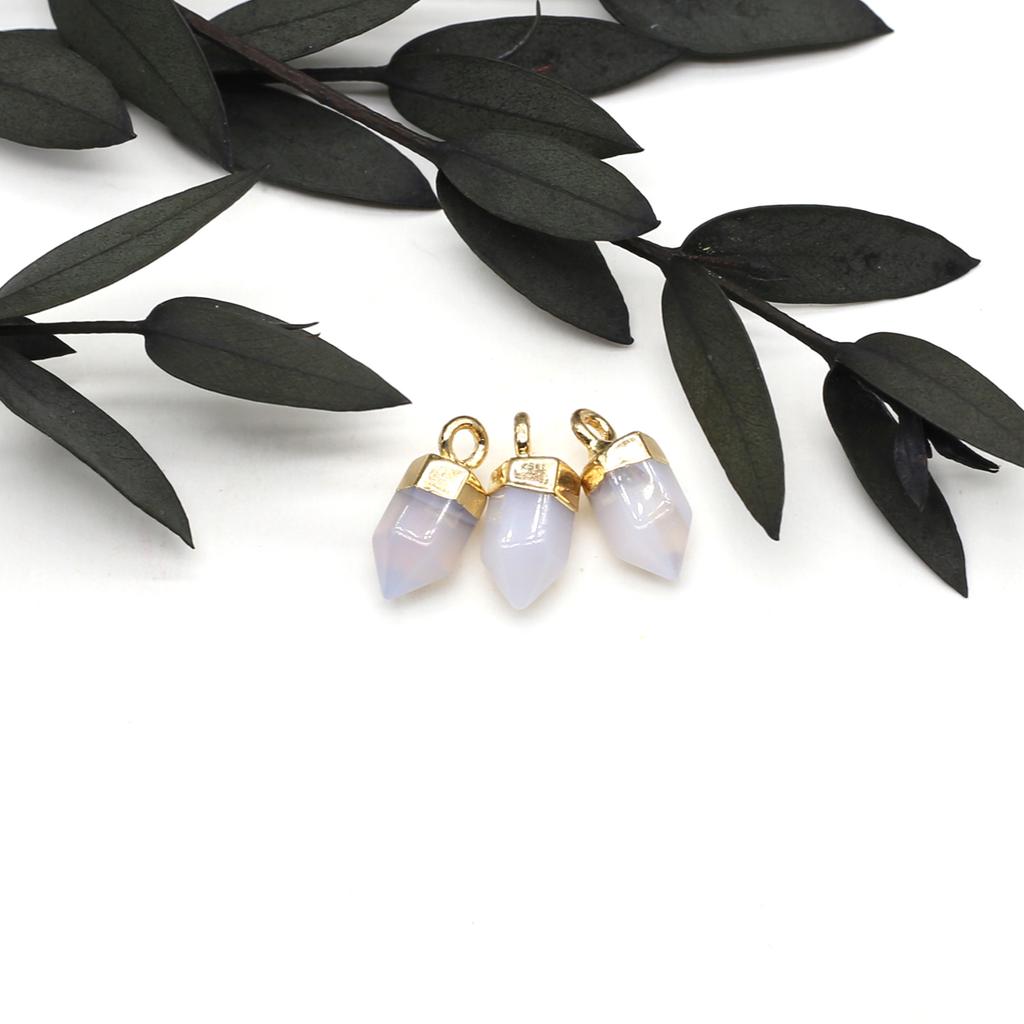 3 шт. небольшой кулон из натурального камня агаты/анетист граненый кулон для изготовления ювелирных изделий DIY ожерелье серьги браслет аксессуар