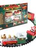 Christmas Realistic Electric Train Set,Easy To Ass-emble & Safe For Kids Gift & Party Home Xmas Tree Decoration