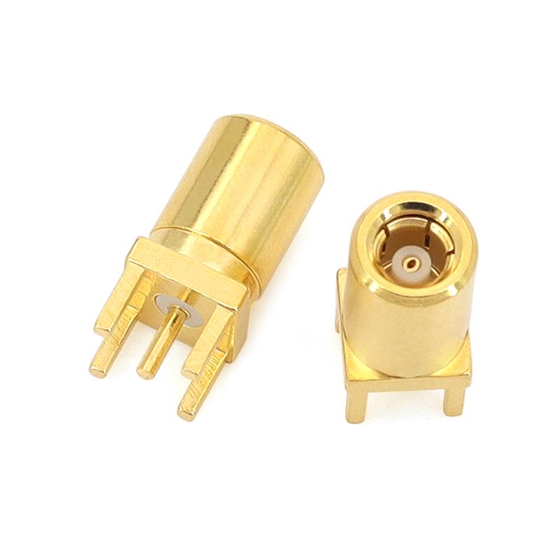 SMB PCB Mount Connector SMB Male/Female RF Coaxial Adaptor Right Angle SMB Jack 4Pin 50Ohm PCB Panel Connector