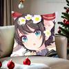 Hololive Oozora SSubaru Pillow Case For Sofa Bedroom Living Room Plush Cushion Cover Decorations and Protector