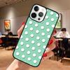 Черно-белый чехол для телефона в горошек для iPhone 17 Air 13 12 14 15 16 Чехол для Apple Pro Max Plus Coque