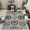 Home Decoration Big Size Luxury Carpet for Living Room Persian Floral Design Room Decor Rug Non-slip Entrance Door Mat Washable