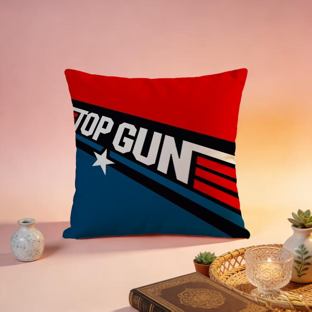 Fashion TTop Gunable Cushion Cover Premium SkinFriendly Pillow Case MultiPurpose for Home Office Travel