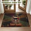 Crystal Velvet Square Rug Custom NameGuns N’ Roses Pattern Non Slip Home Floor Decor Rug