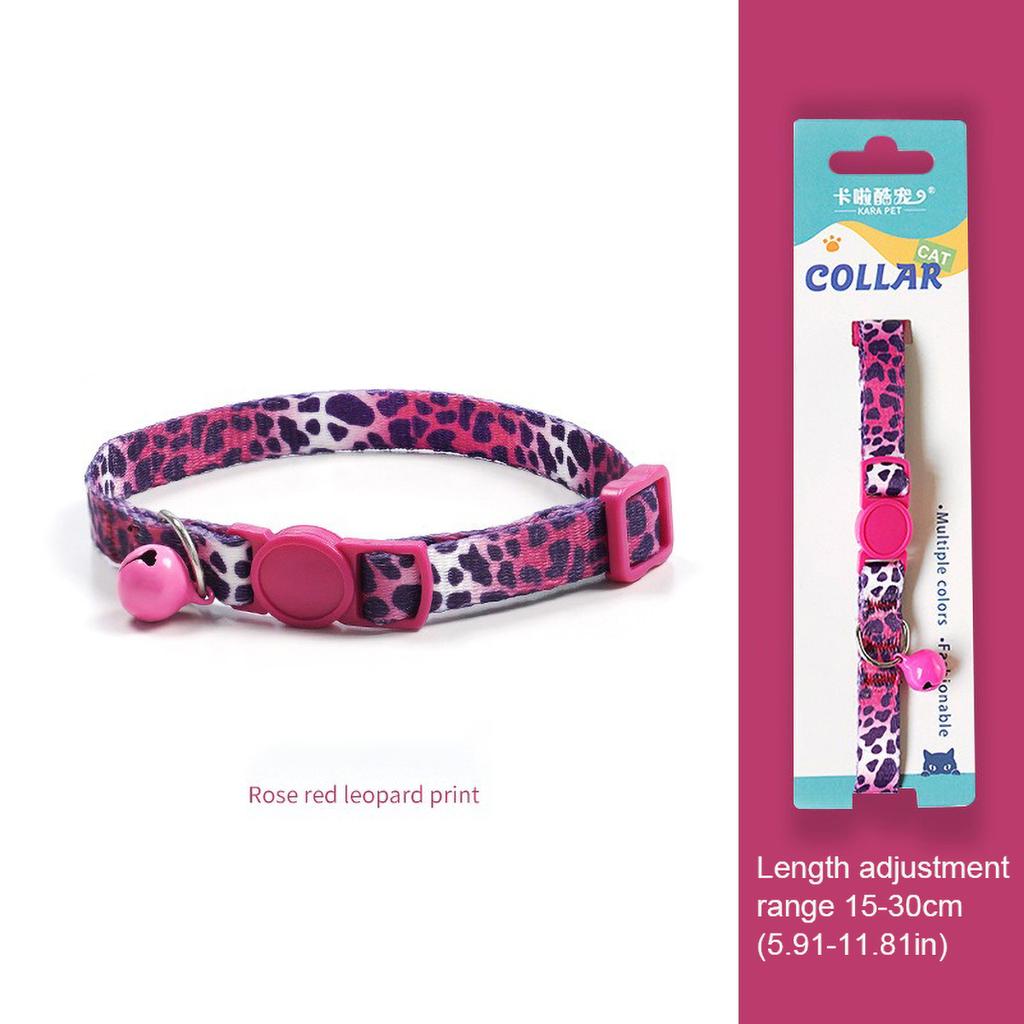 Cat Weaving 15-30cm Necklace Collar with Bell Anti-Suffocation Comfortable Safe Buckle Pet Decoration Accessory