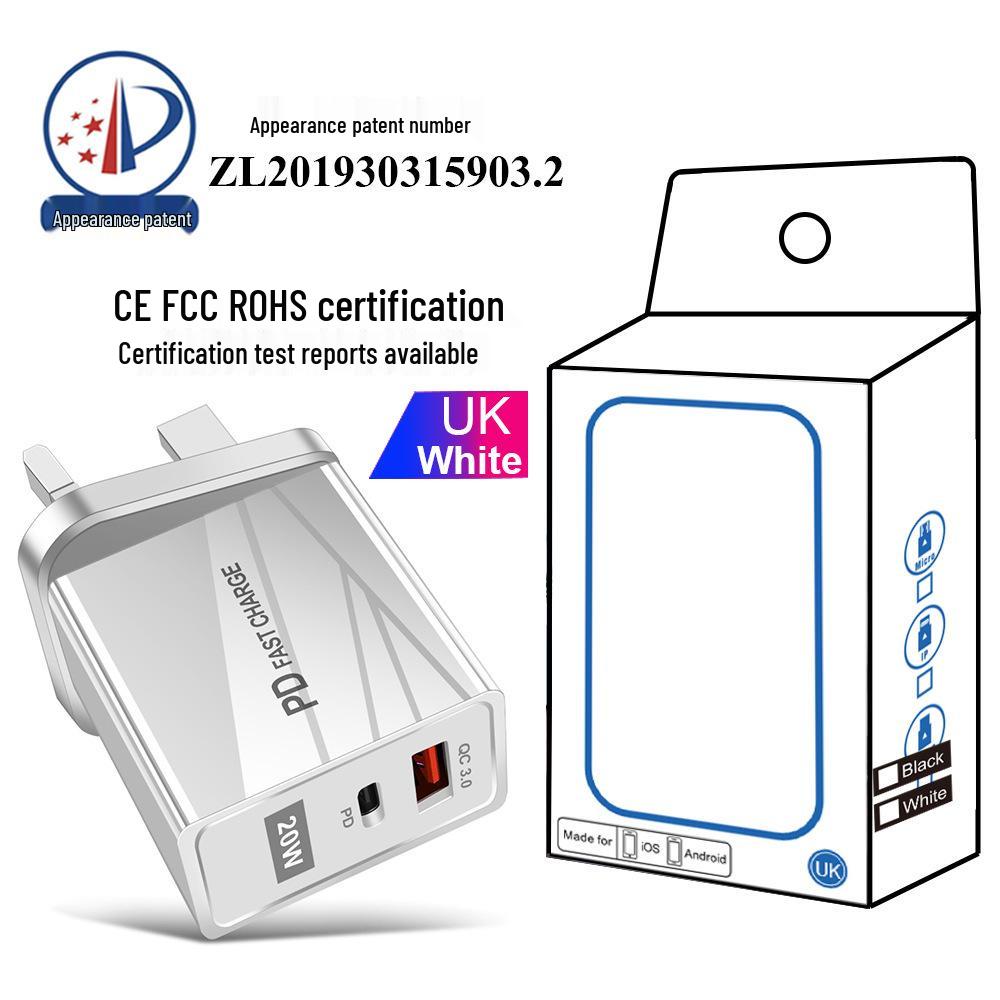 Двойное быстрое USB-зарядное устройство - 5В/9В/12В, QC3.0+PD, стандарты ЕС/США