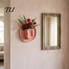 Creative Flower Holder Cowboy Hat Shaped Wall Mounted Vase, Western Retro Hanging Pot for Dried Artificial Flowers, Farmhouse Decor Planter