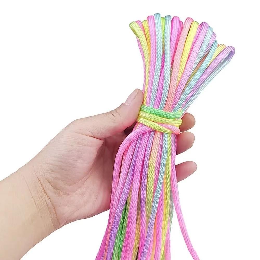 Durable Parachute Cord Multi-Strand Bracelet Cord New Rainbow Paracord Rope Survival Gear