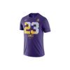 Alphanumeric Crew Neck Casual Short Sleeve T-Shirt Men Tops Purple AT1161-547