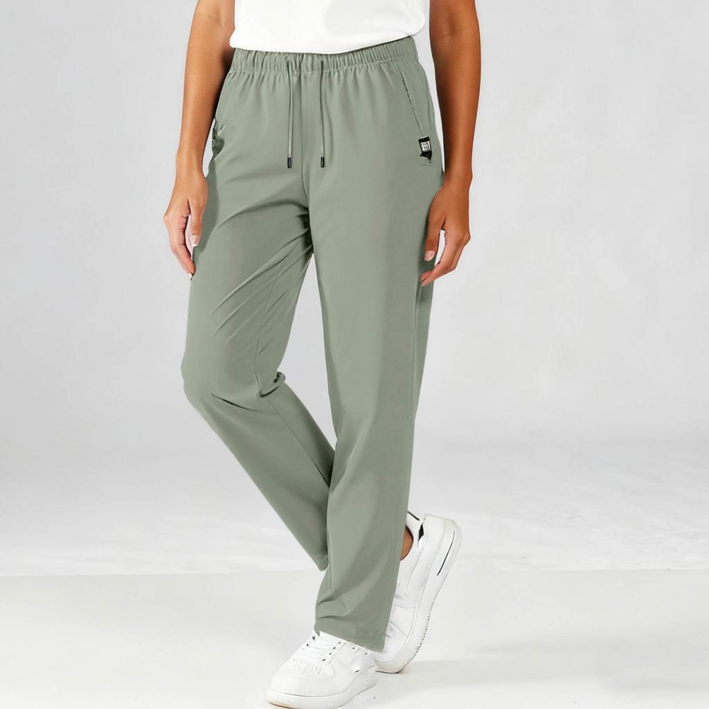 Женские повседневные брюки с высокой талией, поясом, спортивными брюками и карманами