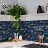 Easy Installation Home Renovation Peel And Stick Backsplash Tile for Kitchen Bathroom, 3D Brick Mosaic Heat Resistant Wall Protection Sticker,