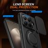 Чехол-броня с выдвижной крышкой для камеры, ударопрочный, для Xiaomi 15T Pro 5G, с металлической подставкой-кольцом, ТПУ-каркасом, защитным щитком из твердого пластика, Coque Fundas
