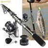 Комбинированные удочки и катушки - спиннинговые портативные телескопические удочки, спиннинговые катушки