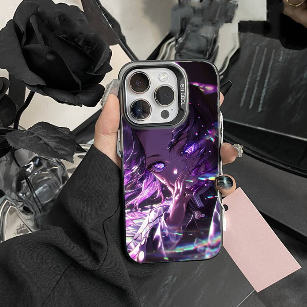Oshi No Ko A-Аниме Милый Чехол Для Телефона Для IPhone 16 17 15 14 12 13 Pro Max Черный Цвет Ударопрочный Чехол