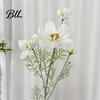 Reusable Floral Accents for Party 33" Tall Artificial Cosmos Flowers Vases, Fake Silk Daisy Branches with Flower Stems Vase Realistic Flocked Bendable