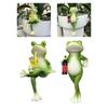 Flower Pot Hanger Frog Decorative Figures Frog Decorative Frog Animals Resin Statue Garden Decoration Frog Hanger