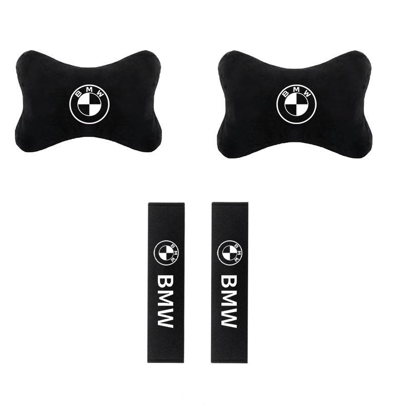 LBHBE1 2026 Car Sticker Car Headrest Cover Auto Seat Cover Head Neck Rest Pillow for BMW E36 E39 E46 E60 E90 E90 F10 F30 E93 G20 G21 X5