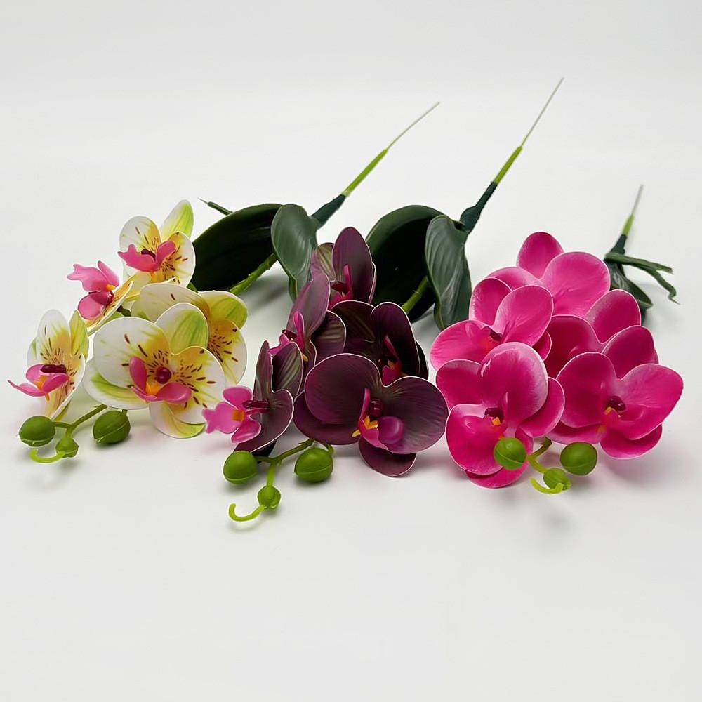 Realistic Phalaenopsis Artificial Flowers Flower Bouquet Plants For Decor Home