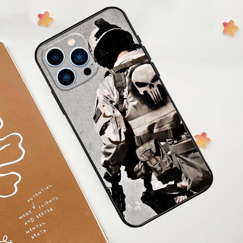Military Army Special Forces Phone Case For iPhone 17 Pro Max 14 11 15 16 Pro Max 12 13 mini 16 Plus 16e 17 Air Funda