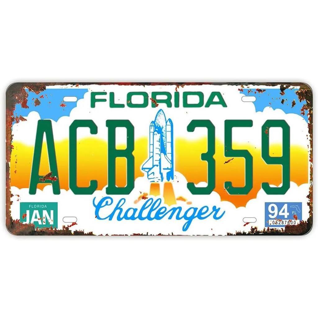 License Plate USA Retro Car Metal License Plate Novelty Wall Decoration Auto License Plate Signs Front Cover Garage Cafe Pub Bar