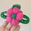 Заколка для волос Большая заколка-цветок Заколка-цветок Заколка-цветок Роза-красный цветок Заколка для волос Акриловая большая зеленая заколка Женская заколка-акула