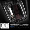 Настоящее Мягкое Углеродное Волокно Для Volkswagen VW Golf 6 GTI R MK6 Scirocco 09-13 Jetta 11-14 Наклейка на Панель Переключения Передач Отделка Аксессуары