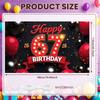 Birthday Party Backdrop Sparkling Stars 67th Celebration Background Party Celebration Backdrop Colorful Confetti For Photo Shoot