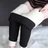 High-Waist Lamb Wool Fleece-Lined Women's Pencil Leggings - Thickened, Elastic, Slimming, Warm.