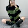 New ArrivalS Open Run Brina Women S Fall STriped Color Block KniT T ShirT
