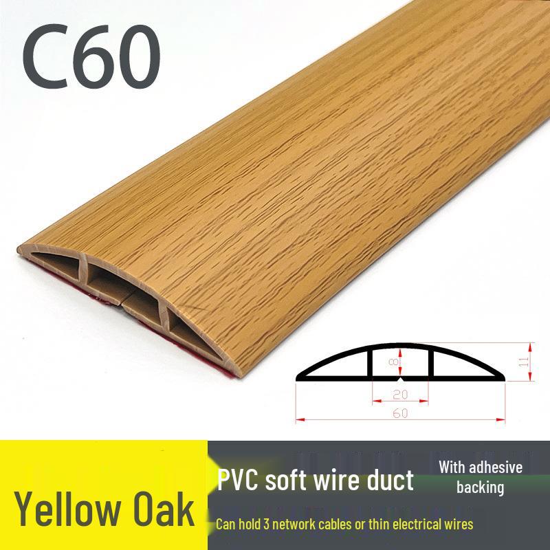 Мягкий ПВХ кабельный канал для пола: Изолированный самоклеящийся канал для прокладки проводов с толстой защитой от наступания