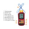 Цифровой термометр-термопара GM1312 для измерения температуры типов J K T E R S N с двухканальным дисплеем