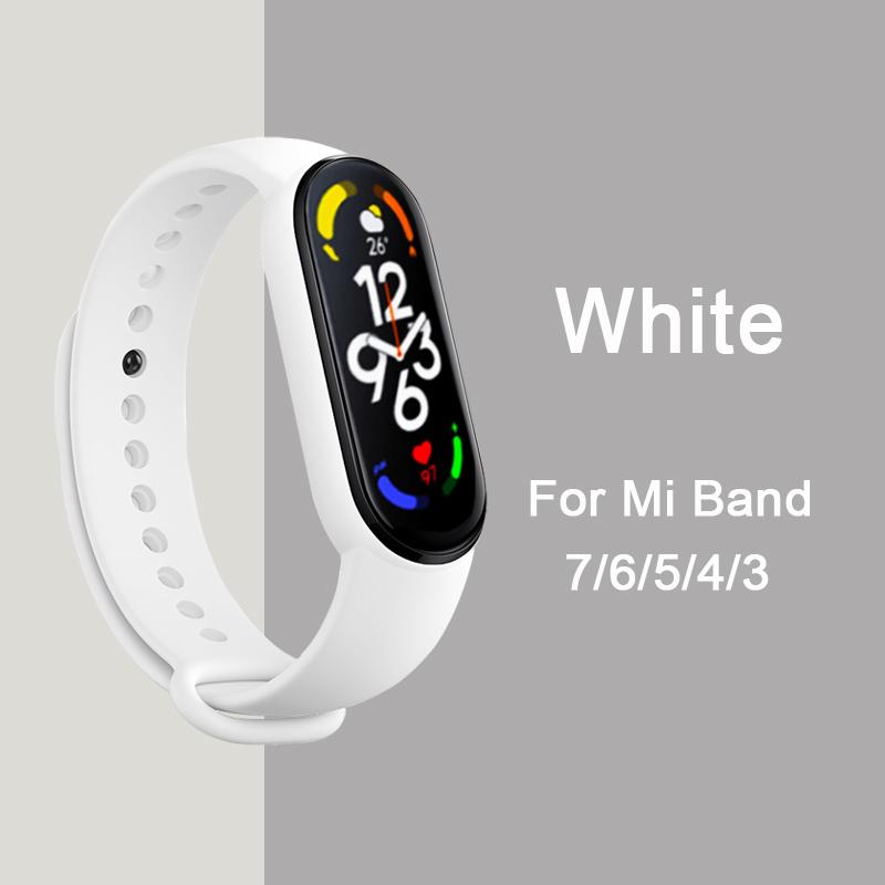Ремешок для Mi Band 6 7 Браслет Спортивный силиконовый ремешок для часов Miband6 band4 correa ремень Для Xiaomi mi band 3 4 5 6 7 Аксессуары