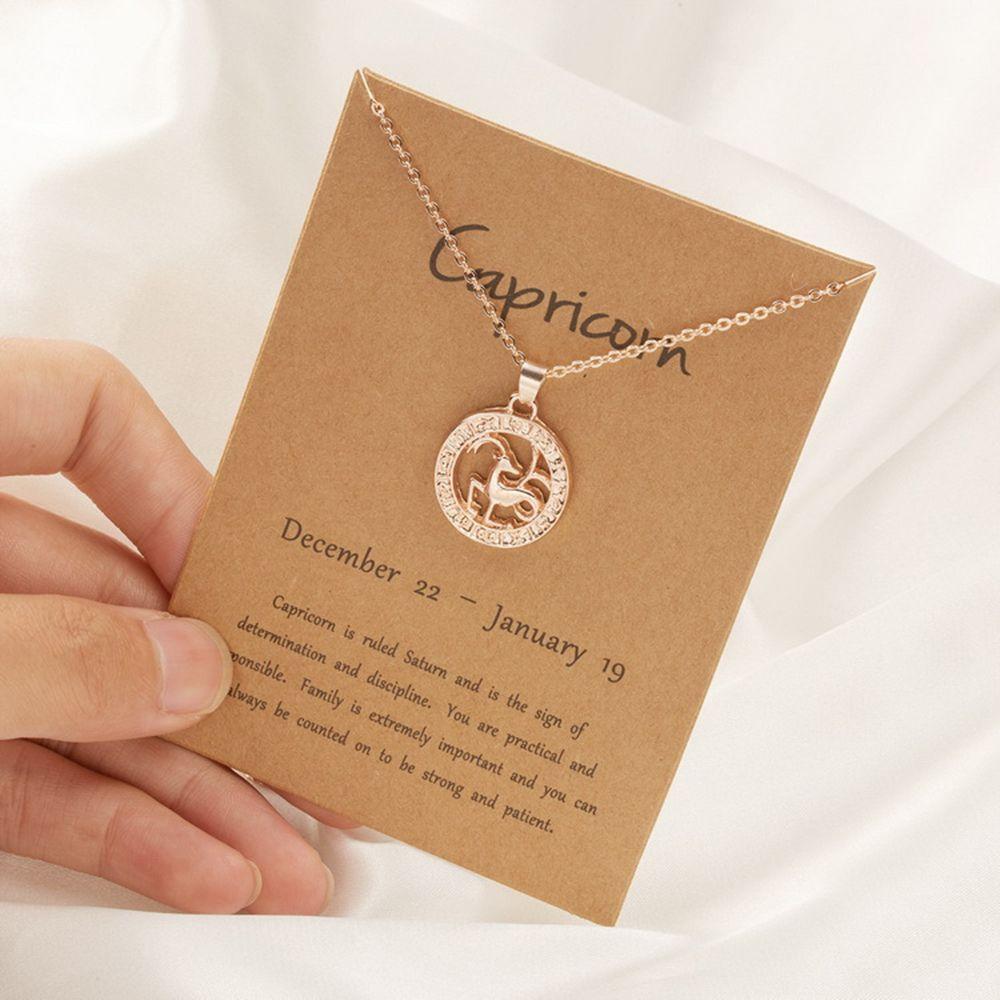 Out Aquarius Leo Scorpio Guardian Star Choker Animal Zodiac Sign 12 Constellation Pendant Necklace
