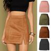 Women's High Waist Short Skirt Slim Pencil Short Mini Skirt Skirt Split Skirt