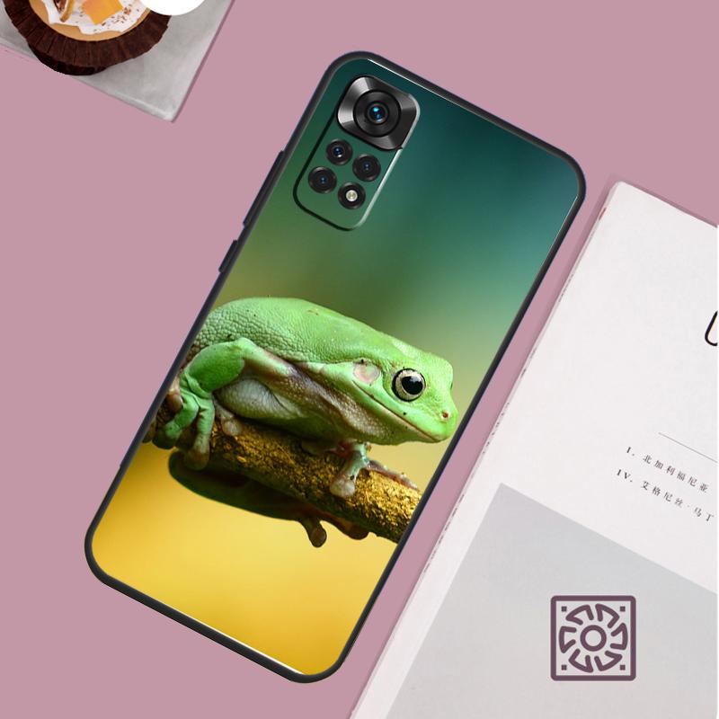 Чехол Wildlife с зеленый лягушкой для Xiaomi Redmi Note 14 13 12 11 15 Pro Plus Redmi 15 13 10 10C 12C 13C 14C 15C