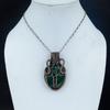 Malachite Pendant, 999 Copper Wire Wrapped Jewelry. Gift For Women Handmade Tree Of Life Pendant Gemstone Jewelry