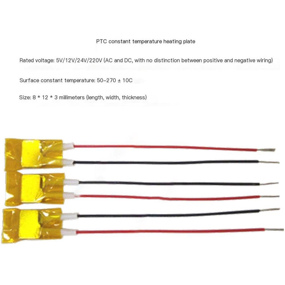 50-230 Degrees 5V/12V/24V Hair Dryer Accessories Celsius PTC Heaters Heating Element Curlers Heater