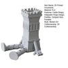3D Printed Articulated Castle Action Figure, Flexible Fantasy Tower Toy, Creative Desk Decor & Fidget Toy, Unique Gift for Model Lovers Kids