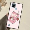 Cute Strawberry Milk Box For Realme C55 C51 C21Y C25S C75 C67 C61 C53 13 12 10 11 14 Pro Plus GT 6T 6 5 GT7 Pro Case