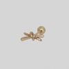 youngglow 14k tie ribbon piercing