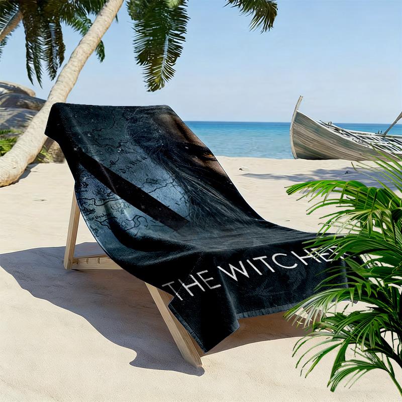 The Witcher: Magic Mystery beach towel beach soft seaside quick-drying swim towel Outdoor pool towel beach Fashion printing Comfort