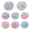 Creative Handmade Accessories 50pcs AB Color Jewelry Beaded Material Fashion 8/10mm Necklace Two-color DIY Earrings Bracelet Round Beads